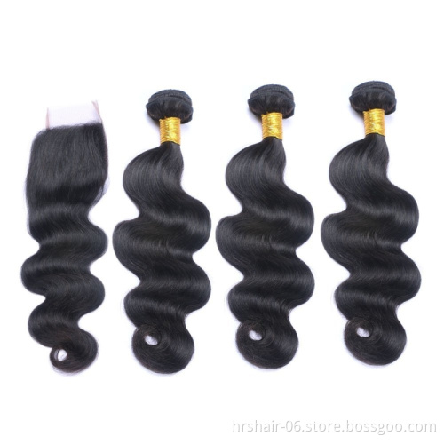 Wholesale Vendors  best Peruvian Bundles With Closure Raw Mink Cuticle Aligned Hair Weave Weft 100%  Human Virgin Hair Extension
